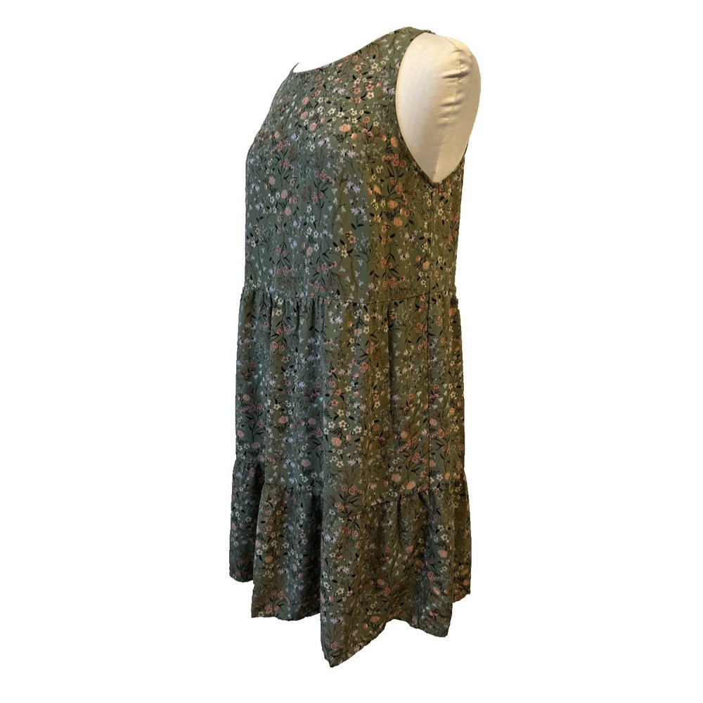 Old Navy Tiered Ruffle Sleeveless Floral Dress M Whimsy Boho Fairy‎ Cottagecore